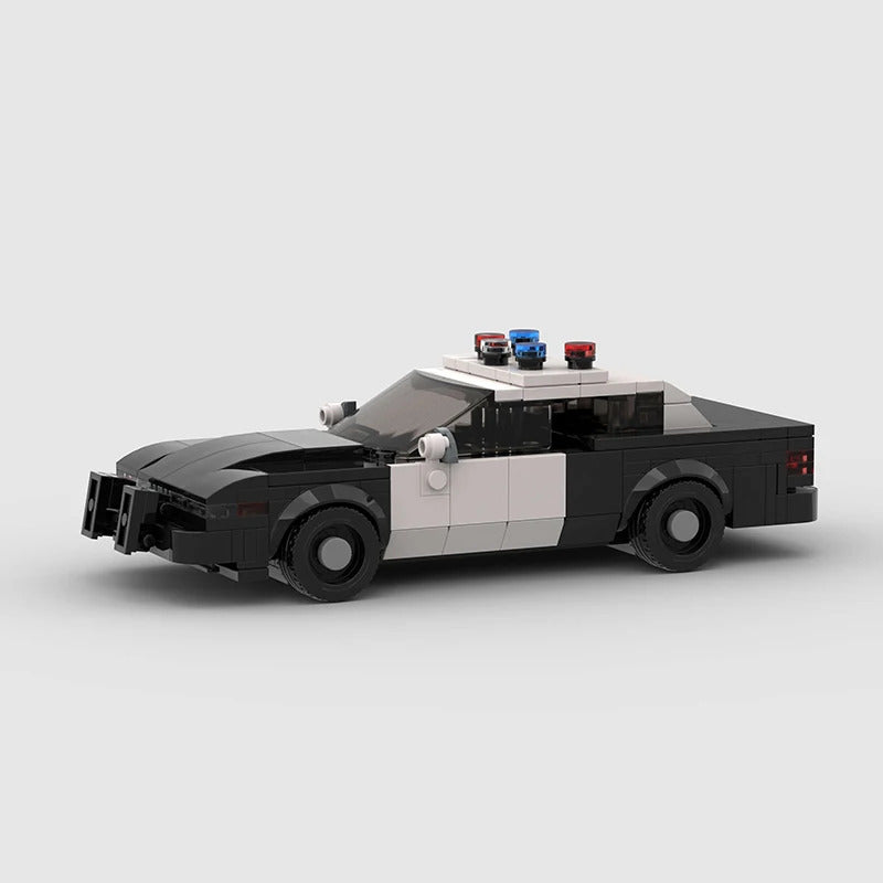 1993 Intercept Police Cars MOC Vehicle SWAT Patrol Building Blocks City Speed Champions Crown Victoria Model Technique Kids Toys